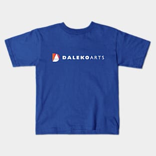 Daleko logo - orange w light horizontal Kids T-Shirt